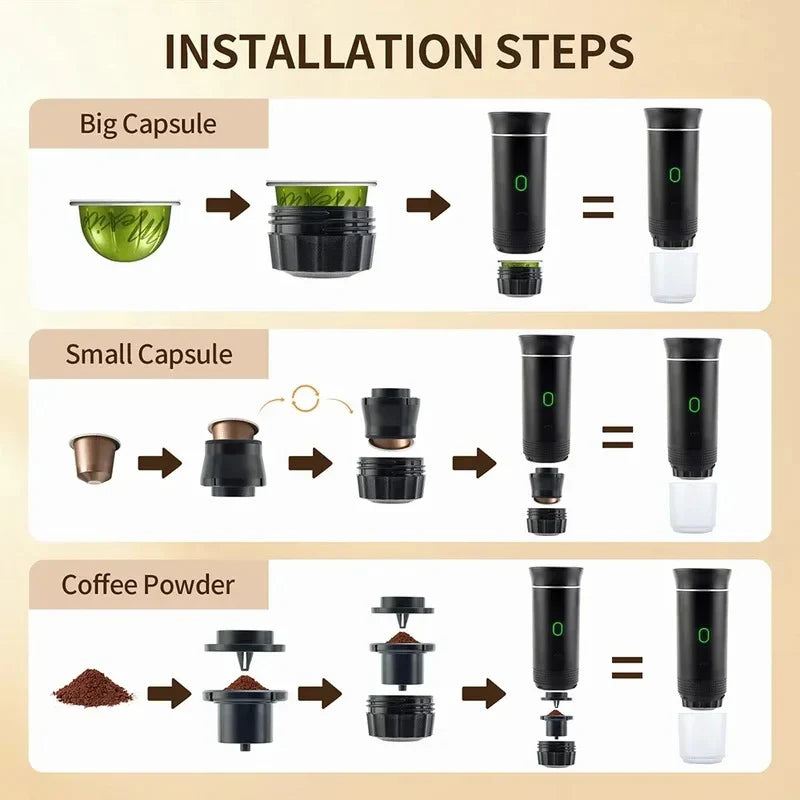 Portable Electric Espresso Maker